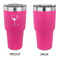 Margarita Lover 30 oz Stainless Steel Ringneck Tumblers - Pink - Single Sided - APPROVAL