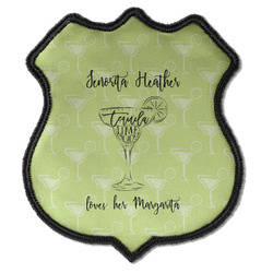 Margarita Lover Iron On Shield Patch C w/ Name or Text