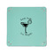 Margarita Lover 6" x 6" Teal Leatherette Snap Up Tray - APPROVAL