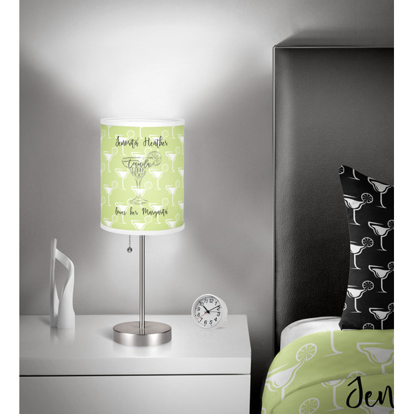 Margarita Lover 7 inch drum lamp shade - in room