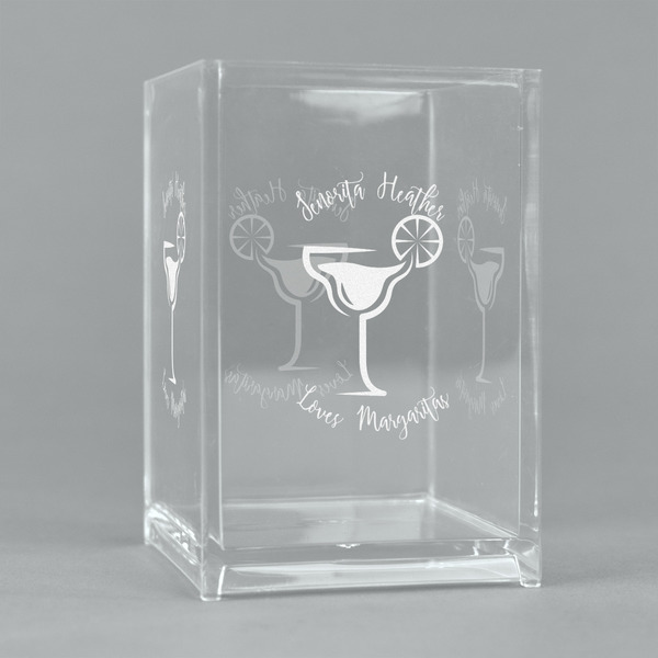 Custom Margarita Lover Acrylic Pen Holder (Personalized)