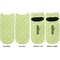 Margarita Lover Adult Ankle Socks - Double Pair - Front and Back - Apvl