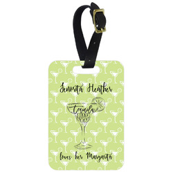 Margarita Lover Metal Luggage Tag w/ Name or Text
