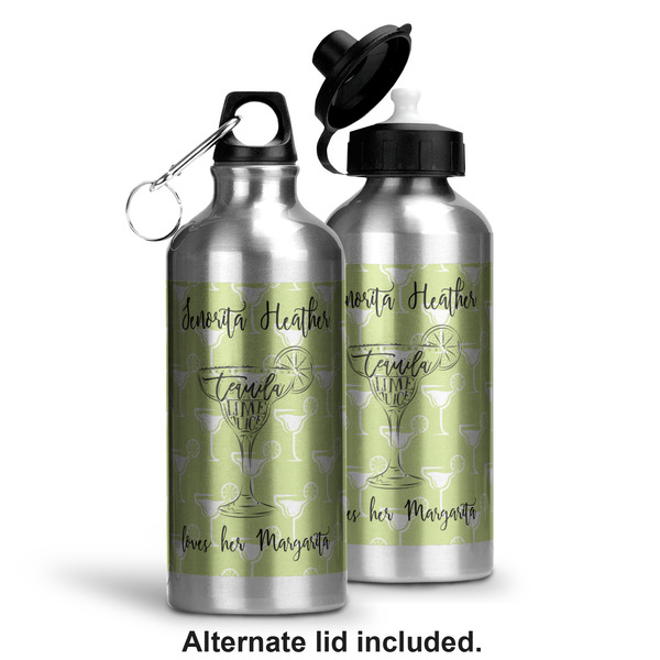 Margarita Lover Aluminum Water Bottle - Alternate lid options