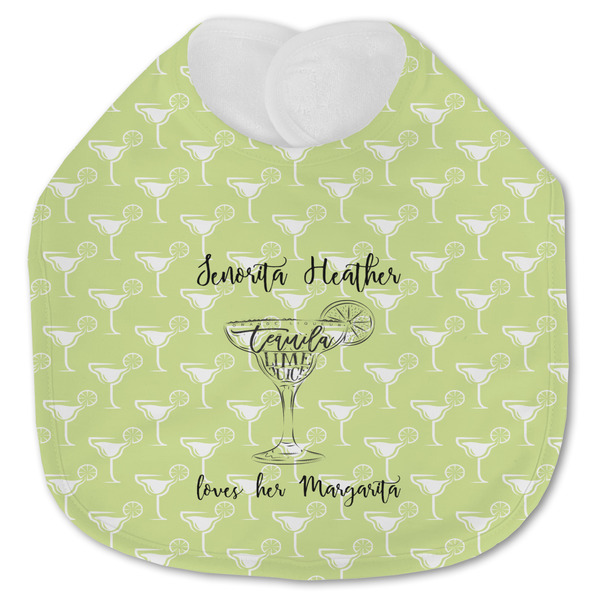 Custom Margarita Lover Jersey Knit Baby Bib w/ Name or Text