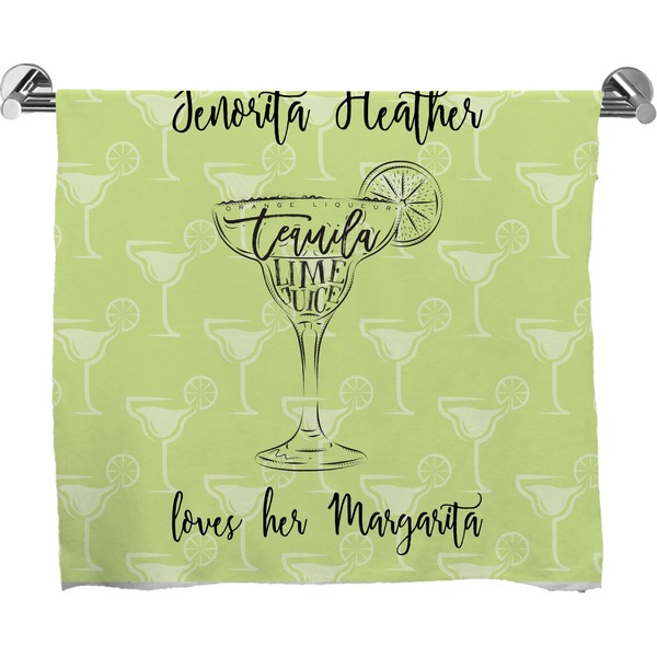 Custom Margarita Lover Bath Towel (Personalized)