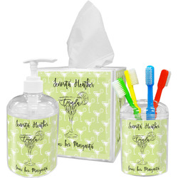 Margarita Lover Acrylic Bathroom Accessories Set w/ Name or Text