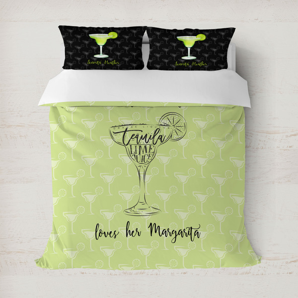 Custom Margarita Lover Duvet Cover Set - Full / Queen (Personalized)