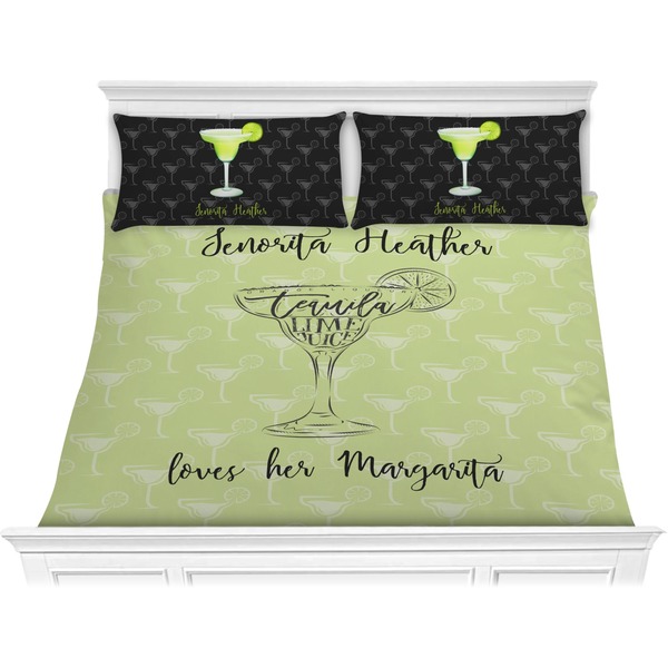 Custom Margarita Lover Comforter Set - King (Personalized)