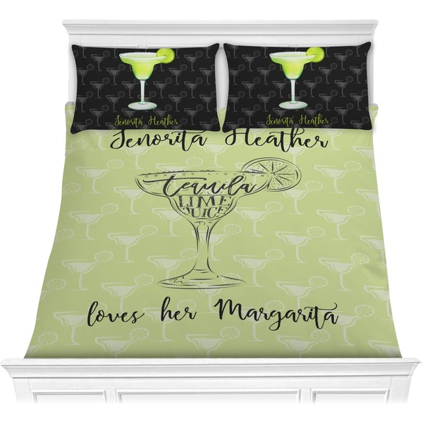 Custom Margarita Lover Comforter Set - Full / Queen (Personalized)