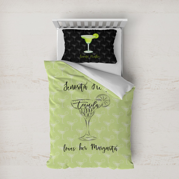 Custom Margarita Lover Duvet Cover Set - Twin XL (Personalized)