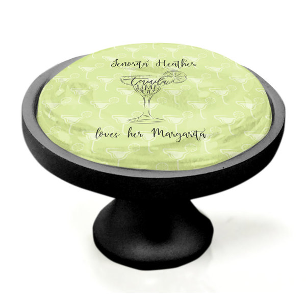 Margarita Lover Black Custom Cabinet Knob (Side)