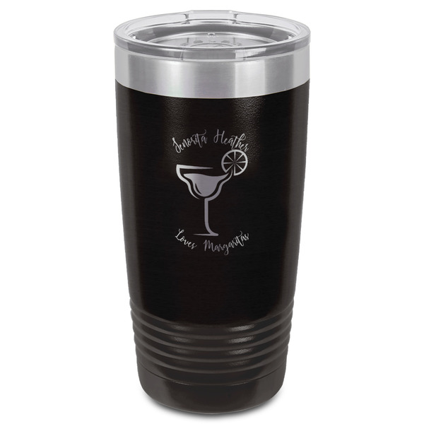 Margarita Lover Black Polar Camel Tumbler - 20oz - Front