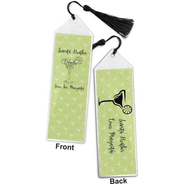 Margarita Lover Bookmark with tassel - Front and Back