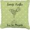 Margarita Lover Faux-Linen Throw Pillow 16" (Personalized)