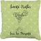 Margarita Lover Faux-Linen Throw Pillow 26" (Personalized)