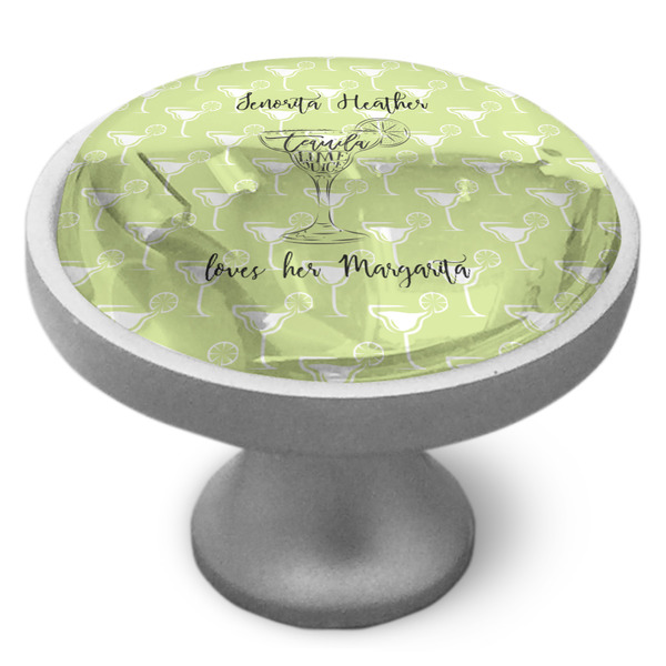 Margarita Lover Cabinet Knob - Nickel - Side