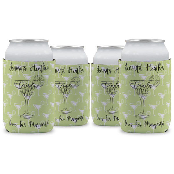 Custom Margarita Lover Can Cooler (12 oz) - Set of 4 w/ Name or Text