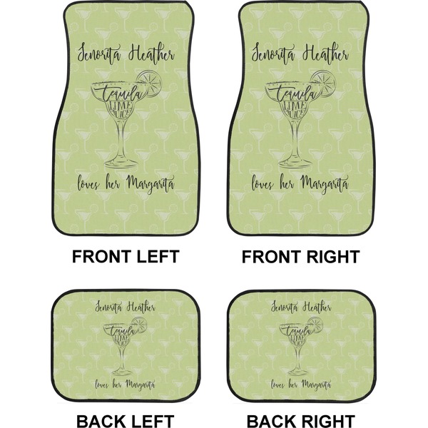 Margarita Lover Car Floor Mats Set (2F + 2B)