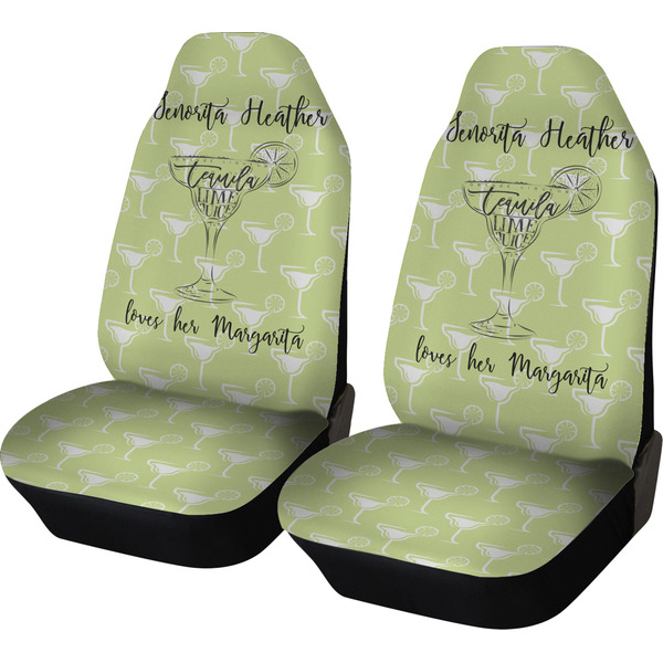 Custom Margarita Lover Car Seat Covers (Set of Two) (Personalized)