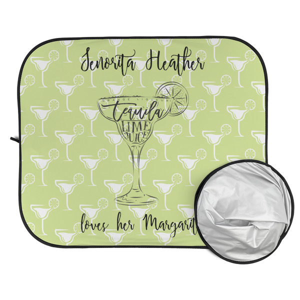 Margarita Lover Car Sun Shades - FOLDED & UNFOLDED