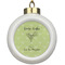 Margarita Lover Ceramic Ball Ornament (Personalized)