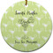 Margarita Lover Round Ceramic Ornament w/ Name or Text