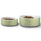 Margarita Lover Ceramic Dog Bowls - Size Comparison
