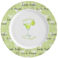Margarita Lover Ceramic Dinner Plates (Set of 4) (Personalized)