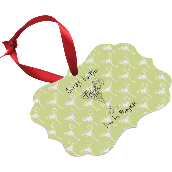 Margarita Lover Christmas Ornament (Angle View)