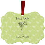 Margarita Lover Metal Frame Ornament - Double Sided w/ Name or Text