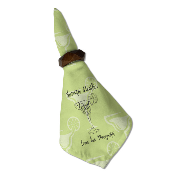 Margarita Lover Cloth Napkins - Personalized Dinner (Folded in Ring) (MAIN)