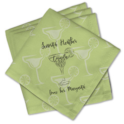 Margarita Lover Cloth Cocktail Napkins - Set of 4 w/ Name or Text
