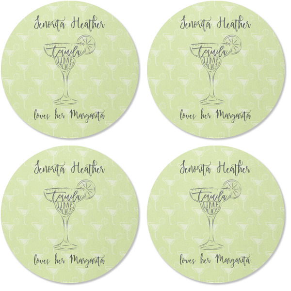 Margarita Lover Coaster Round Rubber Back - Apvl
