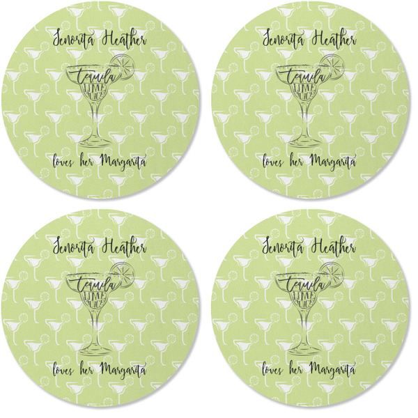 Margarita Lover Coaster Round Rubber Back - Apvl