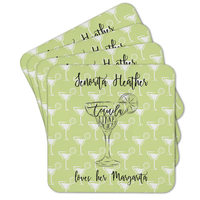 Margarita Lover Cork Coaster - Set of 4 w/ Name or Text