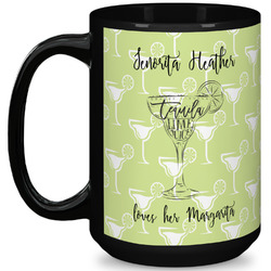 Margarita Lover 15 Oz Coffee Mug - Black (Personalized)