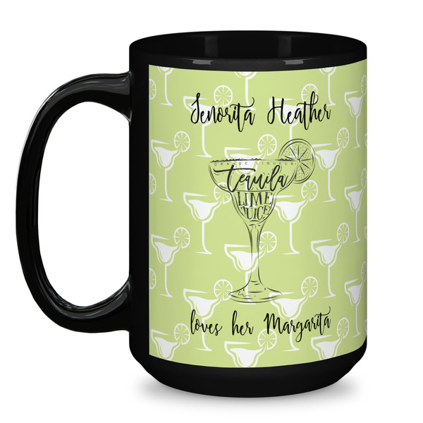Margarita Lover Coffee Mug - 15 oz - Black