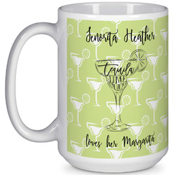 Margarita Lover 15 Oz Coffee Mug - White (Personalized)
