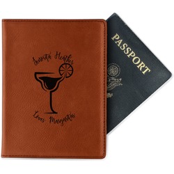 Margarita Lover Passport Holder - Faux Leather (Personalized)