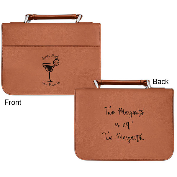 Margarita Lover Cognac Leatherette Bible Covers - Small Double Sided Apvl