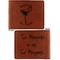 Margarita Lover Cognac Leatherette Bifold Wallets - Front and Back