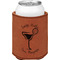 Margarita Lover Cognac Leatherette Can Sleeve - Single Front