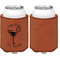 Margarita Lover Cognac Leatherette Can Sleeve - Single Sided Front and Back