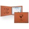 Margarita Lover Cognac Leatherette Diploma / Certificate Holders - Front and Inside - Main