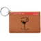 Margarita Lover Cognac Leatherette Keychain ID Holders - Front Credit Card