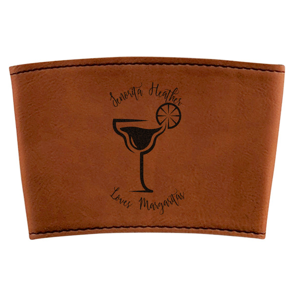 Custom Margarita Lover Leatherette Cup Sleeve (Personalized)