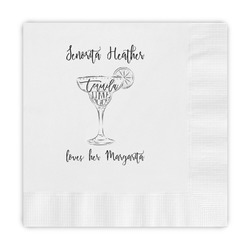 Margarita Lover Embossed Decorative Napkins (Personalized)