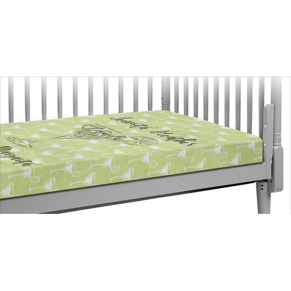 Custom Margarita Lover Crib Fitted Sheet w/ Name or Text