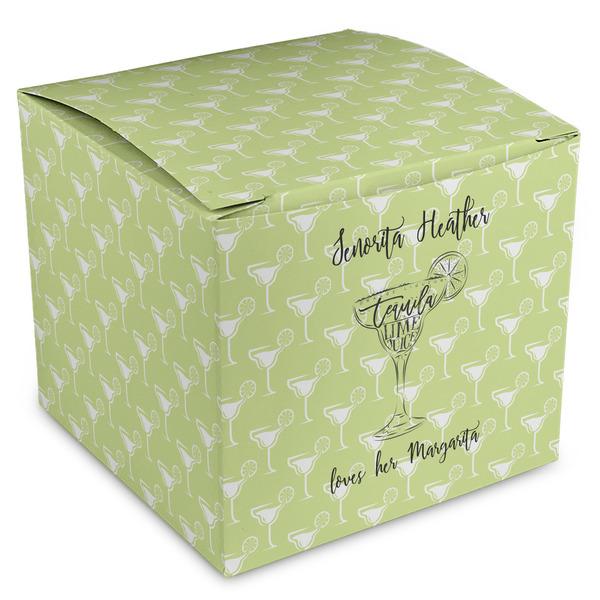 Custom Margarita Lover Cube Favor Gift Boxes (Personalized)